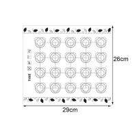 【☊HOT☊】 guochunmiao แผ่นรองถาดเตาอบสำหรับแป้งมาการองทำจากซิลิโคนแบบไม่ติดเสื่อม้วนแผ่นสำหรับอบคุกกี้เครื่องมืออบอาหารพาสต้าเค้กขนมฟองดองท์ไม่ติด