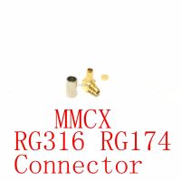 1 pcs RF Coaxial MMCX male/female RG316 RG174 LMR100 Right Angle type/Straight Connector Plug Adapter