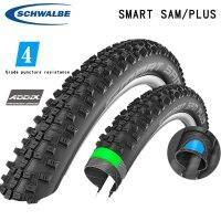 Schwalbe ยางรถยางจักรยานเสือภูเขา Am XC ถุงมือถักสเตนเลสกันบาดพับได้สำหรับกันแทงเบ็ดตกปลาเรืองแสง SAM PLUS 26 27.5 29นิ้ว