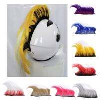 Colorful Mohawk Wig for Motorcycle Ski Snowboard Paintball Helmets