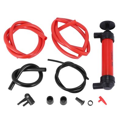 Multi-Purpose Siphon Transfer Pump Kit, with Dipstick Tube  Fluid Fuel Extractor Suction Tool for Oil, Gasoline, Water, Liquids &amp; Air