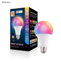 Witkitty 15W Blue-tooth Control Smart Light bulb, E27 RGB LED Lamp dimmable Home Decor