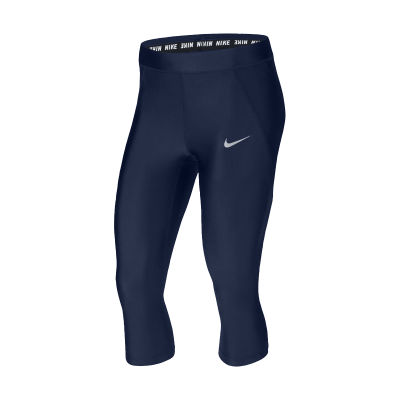 กางเกงวิ่งแบบCompressionกระชับกล้ามเนื้อ Nike Speed Running Capri (890325-451)สีกรมท่า