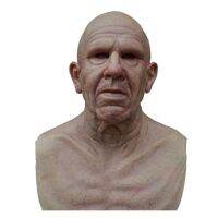 #EG Halloween Props Funny Face Wig Old Man Old Man Headgear Realistic #12