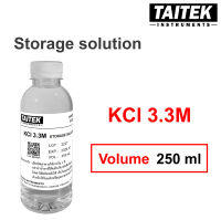 น้ำยาเก็บรักษาหัววัด Storage solution Saturated KCl 3.3M สำหรับเครื่องวัด pH หรือเครื่องวัด ORP (250 mL)