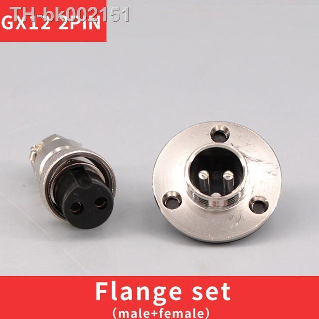 5-sets-gx12-flange-mounting-3-hole-fixing-aviation-connector-plug-socket-2pin-3pin-4pin-5pin-6pin-7pin-circular-connectors
