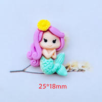 100Pcs New Cute Resin Mini Cartoon Princess Flat Back Cabochon Scrapbook Kawaii DIY Embellishments Accessories A58