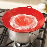 ❦ Multifunctional Silicone Lid Spill Stopper Anti Overflow Pot Cover 28.5cm Diameter Kitchen Gadgets Cooking Pot Lids Utensil