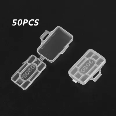 50PCS Waterproof Tie Marker Tag Fiber Organizers Transparent Cable Sign Cards Label Display Identification Box Cable