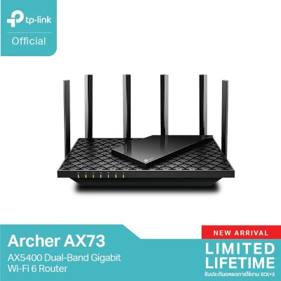 ( โปรโมชั่น+++ ) TP-Link Archer AX73 เราเตอร์ AX5400 Dual-Band Gigabit Wi-Fi 6 CPU Triple-Core 1.5 GHz 6 เสาสัญญาณ สุดคุ้ม อุปกรณ์ เรา เตอร์ เรา เตอร์ ใส่ ซิ ม เรา เตอร์ wifi เร้า เตอร์ 5g
