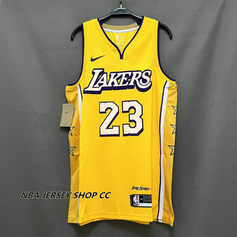 Phyle LeBron James #23 King Of Los Angeles LA Lakers Button Up Jersey -  Large