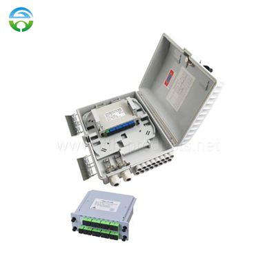 16 Core FTTH Terminal Box With 1X16 PLC Splitter Cassette HY 20 T16DS