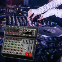 Kokiya 6ช่องเครื่องผสมเสียงฟังทันทีสำหรับบันทึกเวที DJ ฟังเพลงคาราโอเกะ