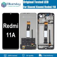 Bluesky 6.7นิ้วของแท้สำหรับ Xiaomi Redmi 11A จอสำรองสัมผัสหน้าจอ LCD ประกอบดิจิไทเซอร์สำหรับ22120RN86C Redmi11A แอลซีดี