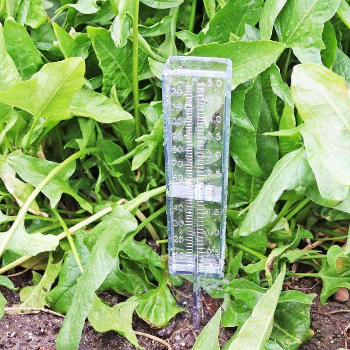 JEUFANY Yard Plastic Transparent Measurement Outdoor Rain Meter