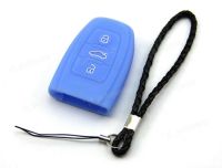 ◇✔◙ Blue Silicone Case Cover For Audi Q5 TT A6 Remote Smart Key 3 4 Buttons AUD3BU