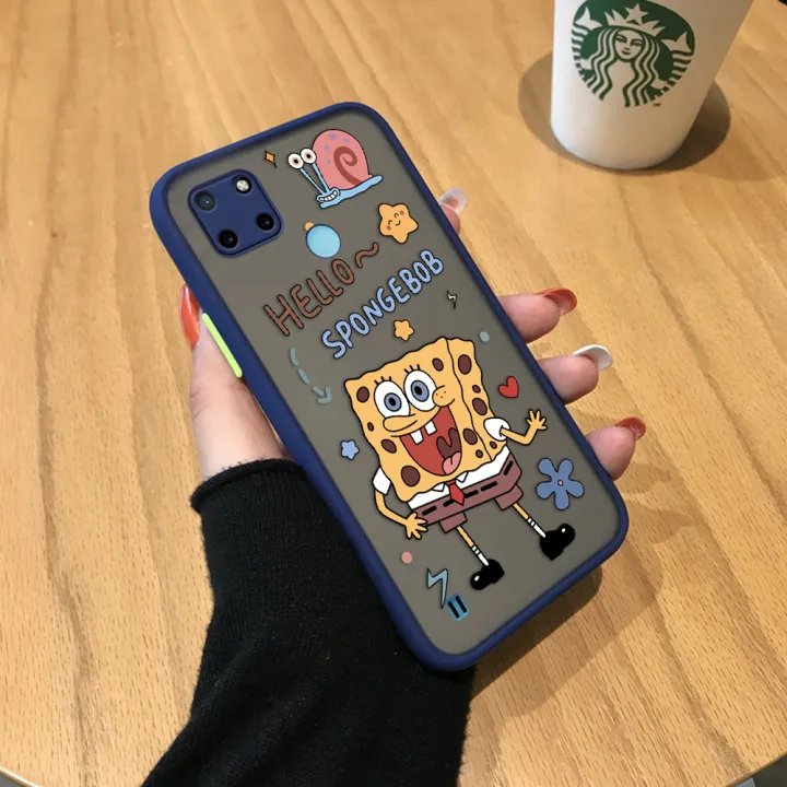 Casing For Realme C21Y C21 Case Cartoon Animation Cute SpongeBob Spong ...