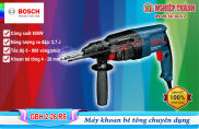 Máy khoan bê tông 3 chức năng BOSCH GBH 2-26DE 800w HÀNG CHÍNH HÃNG Tặng