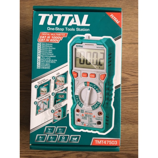 Đồng hồ đo điện vạn năng 1kg total tmt47503- hàng chính hãng - ảnh sản phẩm 3