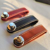 Fashion Car Key Pouch Bag Case Wallet Holder Chain Key Wallet Ring Pocket Key Organizer Smart Leather Keychain Black