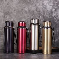 800ml Outdoor Stainless Steel Thermal Water Bottle Portable Sling Thermos Large Capacity Sports Water Bottle Thermos Bottle