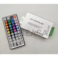 คอนโทนไฟ5050 RGB 12V-24VDC 44จังหวะ 24A พร้อมรีโมท ใช้กับไฟ5050RGB 12V-24VDC