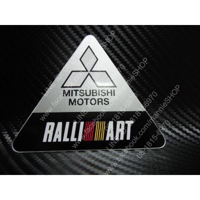 สติ๊กเกอร์สามเหลี่ยม-ลาย-mitsubishi-ralli-art-ขนาด-7-1x8-2-ซม-ติดรถ-แต่งรถ-มิตซูบิชิ-sticker-สามเหลี่ยม-ralliart-mitsu-มิตซู