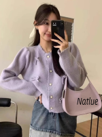 Natlux เสื้อกันหนาว ผญ เสื้อแขนยาว เสื้อกันหนาว สบาย นุ่มนวล ทันสมัย ชิค WXF23A0Q6D 42Z231021