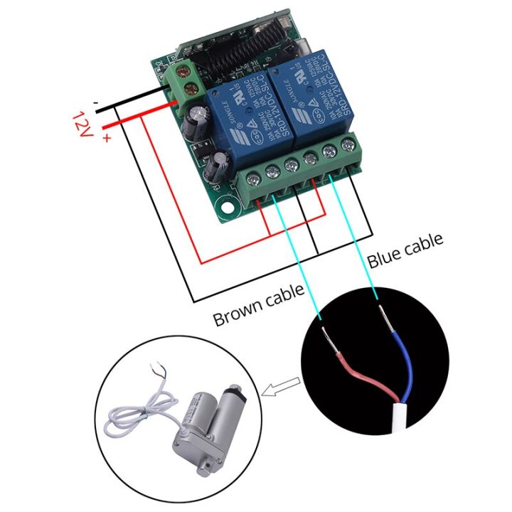 ตัวควบคุมมอเตอร์แบบเส้นตรง-motor-listrik-dc-12v-ระยะเคลื่อนที่300มม-400มม-500มม