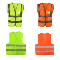 Women Men Night Work Reflective Vest Construction Traffic Breathable Mesh Workwear A Type