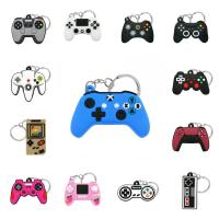 1PCS PVC new style Game Machine Keychain Keyring Cute Gamepad Joystick Key Chain Keychains Bag Car Hanging fit men boy keys