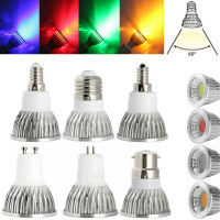 GU10 GU5.3 E27 E14 E12 MR16 LED Spotlightหลอดไฟ6W 220V 240V 12Vสีแดงสีเขียวสีฟ้าสีเหลืองโคมไฟไม่สามารถหรี่แสงได้