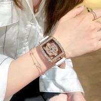 to run watch temperament poker goddess diamond-encrusted waterproof ladies light luxury niche barrel type high-end sense