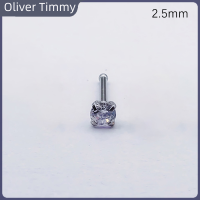 [Oliver Timmy] 1ชิ้นต่างหูสตั๊ดไทเทเนียม zircon สำหรับผู้หญิงสาวปาร์ตี้ใหม่ของขวัญเครื่องประดับที่ดี