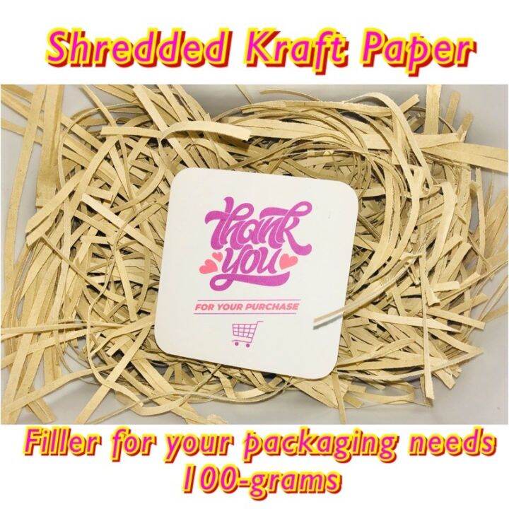 Shredded Kraft Paper filler for your packaging needs 100grams and up