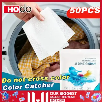 50 Sheets Color Catcher Grabber Anti Cloth Dyed Washing Piece Mixed Dyeing  Proof