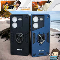 **ส่งเร็วส่งจากไทย**เคส กันกระแทก พร้อมขาตั้งและแหวนแม่เหล็ก สำหรับ Tecno POVA 5