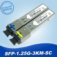 โมดูล2ชิ้น SC SFP Gigabit DDM BIDI Mini Gbic 1000Mbps ไฟเบอร์ Tranciver โมดูล Sfp ที่เข้ากันได้กับซิสโก้สวิทช์ Mikrotik