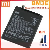 แบตเตอรี่แท้ Xiaomi Mi 8 Mi8 M8 BM3E BM3E 3400MAh+ เครื่องมือชุดแกะ..