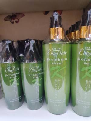 Elite Hair Keratirum Serum เคราตินเซรั่มเข้มข้น ใช้บำรุงซ่อมแซมผมและฟื้นฟูเส้นผม เสริมสร้างเส้นผมให้แข็งแรง ลดการหลุดร่วงของเส้นผม ขนาด 120ml./220ml.