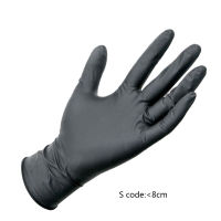 Disposable Pvc Oil Resistant Slip Resistant Wear Resistant Protective Gloves Food Waterproof Service Cleaning Gloves Black