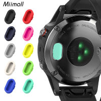 Miimall ปลั๊กกันฝุ่นสำหรับ Garmin Fenix 5/5 S/5X/สัญชาตญาณ/Forerunner 935/45/45 S/245/945ตัวป้องกันพอร์ตชาร์จปลั๊กป้องกันซิลิโคนป้องกันฝุ่นที่ชาร์จซิลิโคนแบบนิ่มตัวป้องกันพอร์ตปลั๊กป้องกันฝุ่นอุปกรณ์เสริมสำหรับนาฬิกาสำหรับ Garmin Venu SQ/SQ