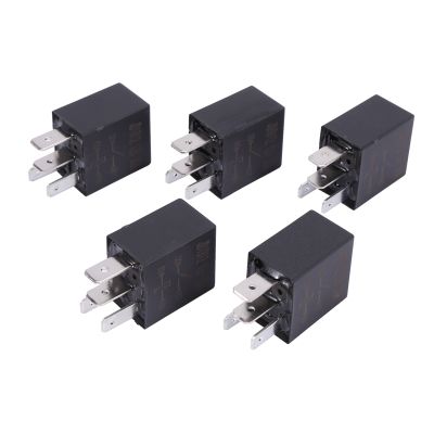 5 X 30A AMP 12V 4Pin Car Auto Relay Kit SPST For Fan Fuel Pump Light Horn