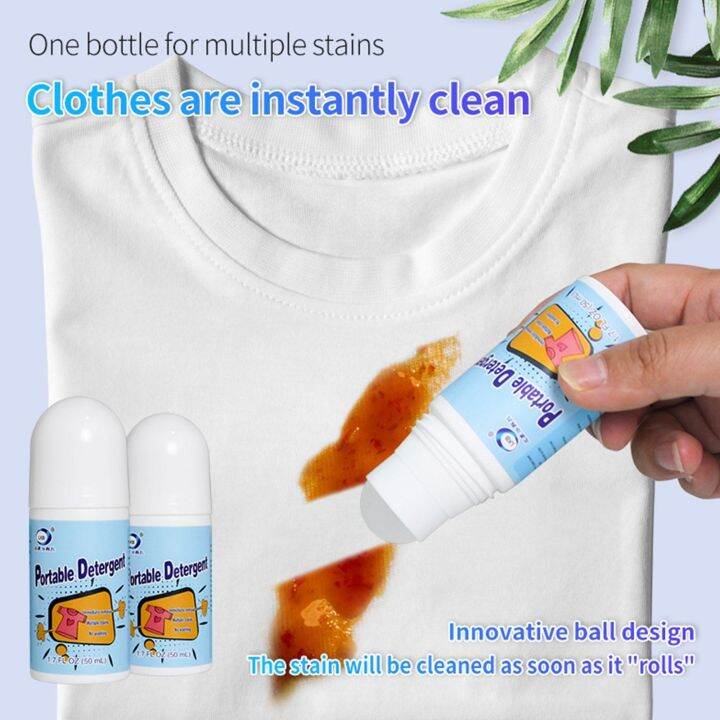Clothes Stain Removal Rolling Ball Nowash Clothes Stain Remover Roll Portable Oil Stain Instant