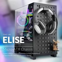 AZZA ELISE 140 Micro ATX Mid Tower Tempered Glass with ARGB Control Board