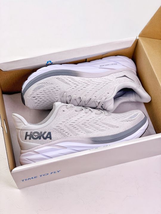 2023 New Original Hoka One One Clifton 8 Women's Men Breathable Mesh Soft  Light Running Walking Shoes 8 
