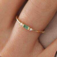 Thin Dainty Stacking Rings For Women Elegant Mini 3 Color Crystal Zircon Tiny Eternity Stacking Ring Fashion Jewelry KCR065