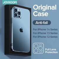 Joyroom Luxury Case For iPhone 14 13 12 Pro Max TPU+PC Shockproof Phone Cases Full Lens Protection Cover For iPhone 14 13 Case  Screen Protectors