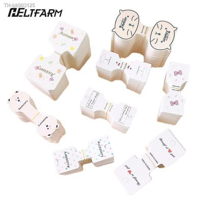 ✤✙ 50/100pcs Kraft Paper Packing For Necklace Bracelets Jewelry Display Cards Handmade Jewelry Hairband Price Tags Card Holder