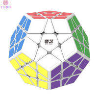 TEQIN 3x 3สติ๊กเกอร์ Megaminx ลูกบาศก์มายากล Dodecahedron ลูกบาศก์ความเร็วพัฒนาสมองของเล่นเกมปริศนา